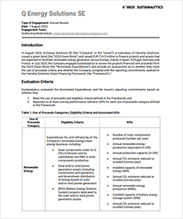 2025 Green Bond Annual Review Report